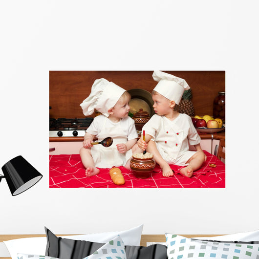 Two Funny Cooks Wall Decal