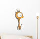 Big-eyed Giraffe Wall Decal