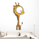 Big-eyed Giraffe Wall Decal