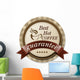 Best Hot Coffee Label Wall Decal