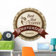 Best Hot Coffee Label Wall Decal