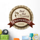 Best Hot Coffee Label Wall Decal