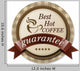 Best Hot Coffee Label Wall Decal