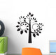 Black Silhouette Tree Wall Decal