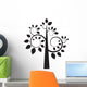 Black Silhouette Tree Wall Decal