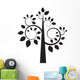 Black Silhouette Tree Wall Decal