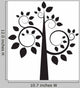 Black Silhouette Tree Wall Decal