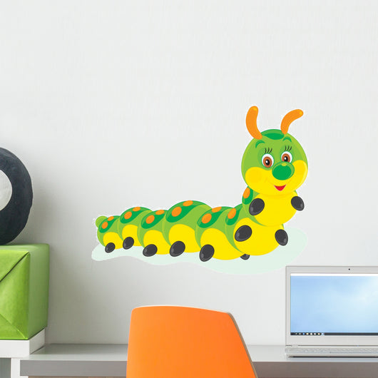 Caterpillar Illustration Wall Decal