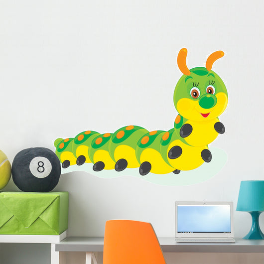 Caterpillar Illustration Wall Decal