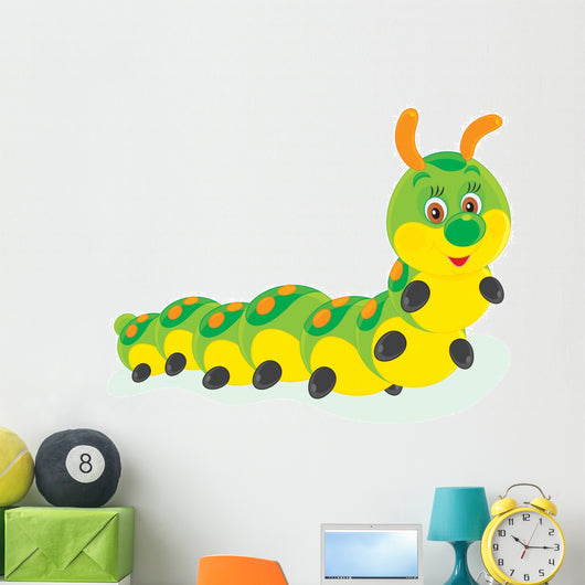 Caterpillar Illustration Wall Decal