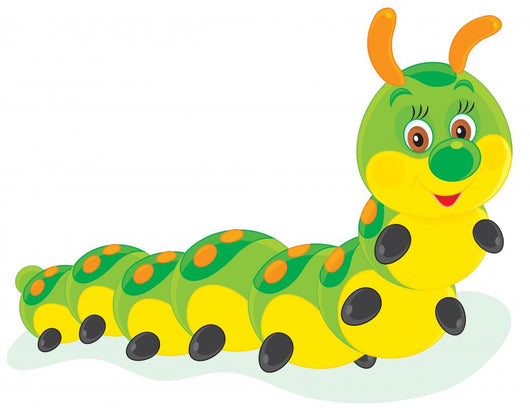 Caterpillar Illustration Wall Decal