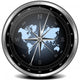 Blue Compass Wall Decal