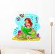 Mermaid and Her Friends Wall Decal