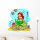 Mermaid and Her Friends Wall Decal