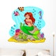 Mermaid and Her Friends Wall Decal