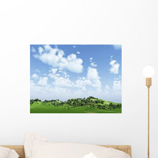 Green Hills Wall Decal