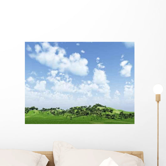 Green Hills Wall Decal