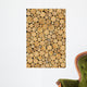 Stacked Logs Texture Natural Wall Decal