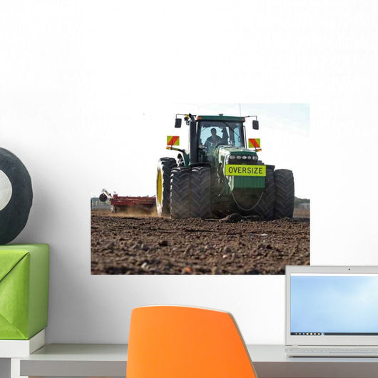 Large Tractor Preparing Soil Wall Decal