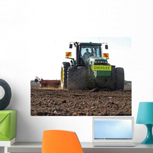 Large Tractor Preparing Soil Wall Decal