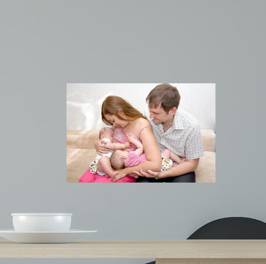Breast Feeding Two Little Wall Decal