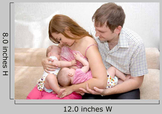 Breast Feeding Two Little Wall Decal