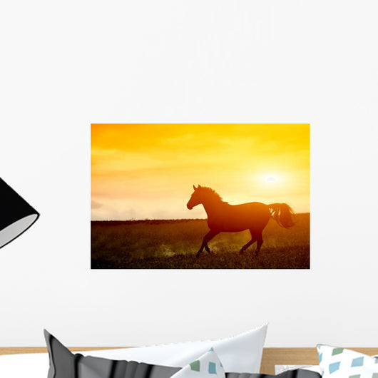 Horse Sunset Wall Decal
