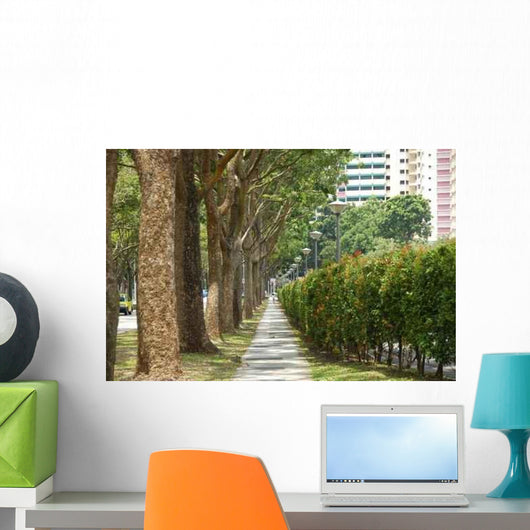 Trees and Walk Paths Wall Decal