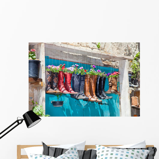 Old Boots Used as Wall Decal