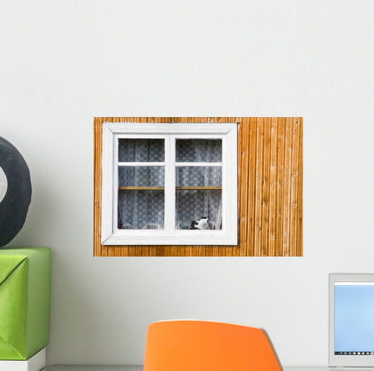 White Window Wall Decal