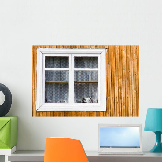 White Window Wall Decal
