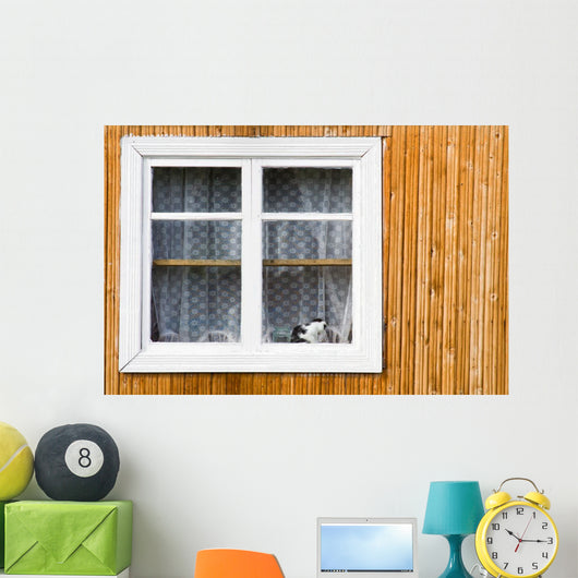 White Window Wall Decal