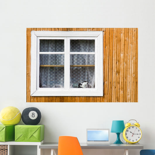 White Window Wall Decal