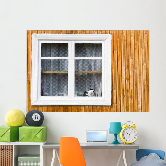White Window Wall Decal