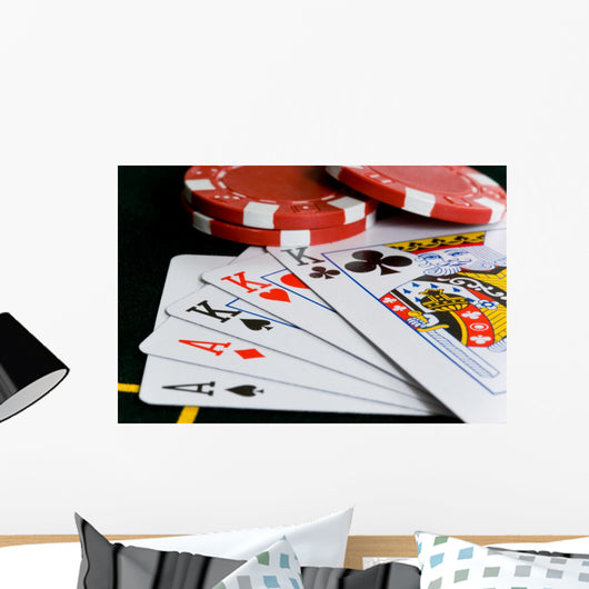 Poker Chips and Cards Wall Decal