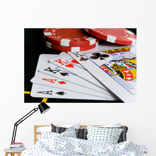 Poker Chips and Cards Wall Decal