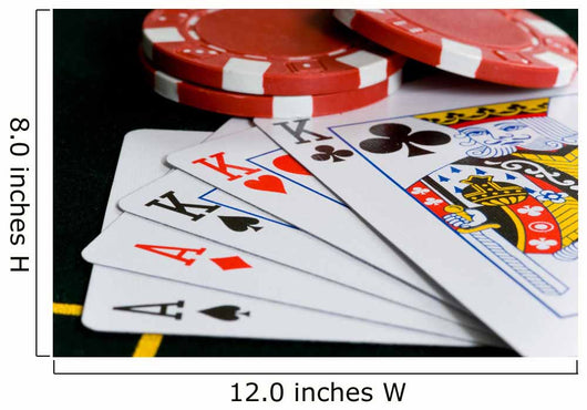 Poker Chips and Cards Wall Decal