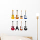 Acoustic and Electric Guitars Wall Decal
