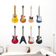 Acoustic and Electric Guitars Wall Decal