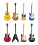Acoustic and Electric Guitars Wall Decal
