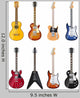 Acoustic and Electric Guitars Wall Decal