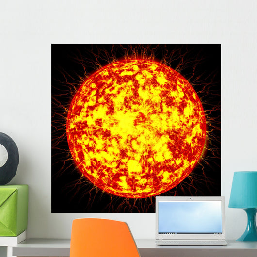 Sun Outer Space Wall Decal