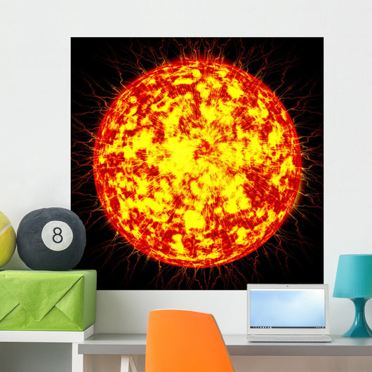 Sun Outer Space Wall Decal