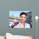 Woman with Car Key Wall Decal