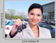 Woman with Car Key Wall Decal
