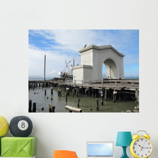 San Francisco Pier 43 Ferry Arch Wall Decal