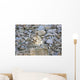 Snow Leopard Resting on a Rock Wall Decal