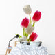Red and White Tulips Wall Decal