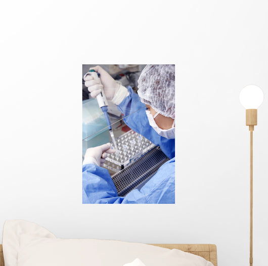 Doctor Working Laboratory Wall Decal