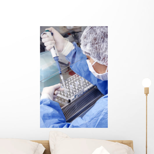 Doctor Working Laboratory Wall Decal